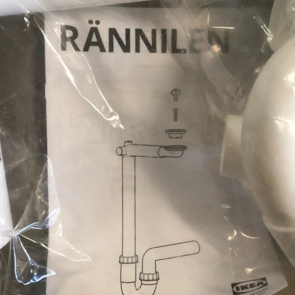 Single bowl Sink Drain Trap and Connector Kit - IKEA